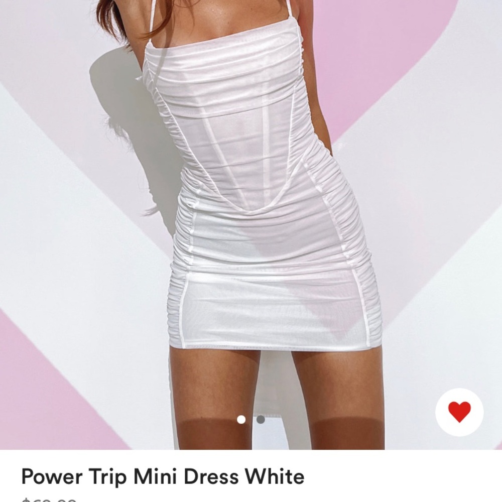 white mini dress from white fox